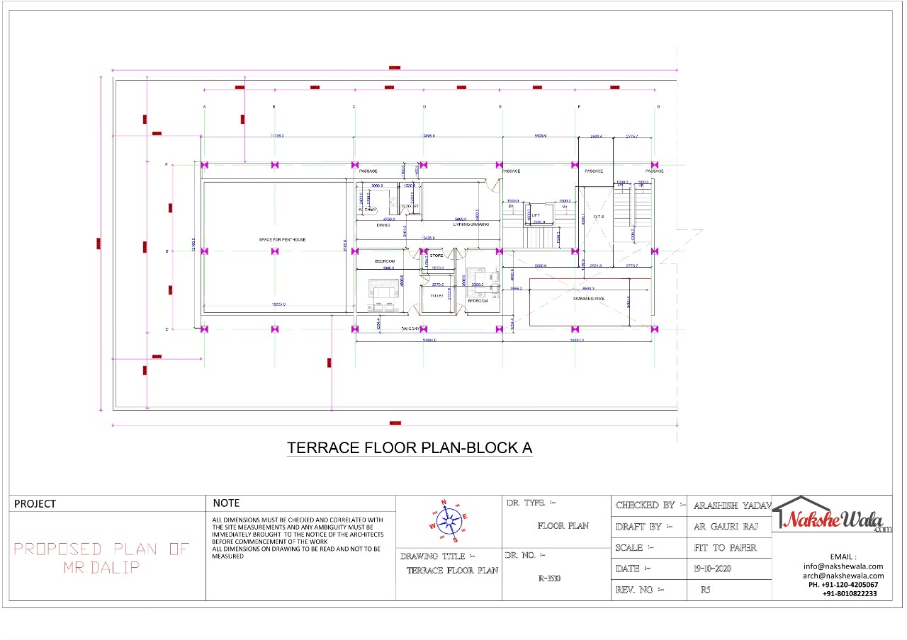 4704sqft Apartment Terrace Floor Plan
