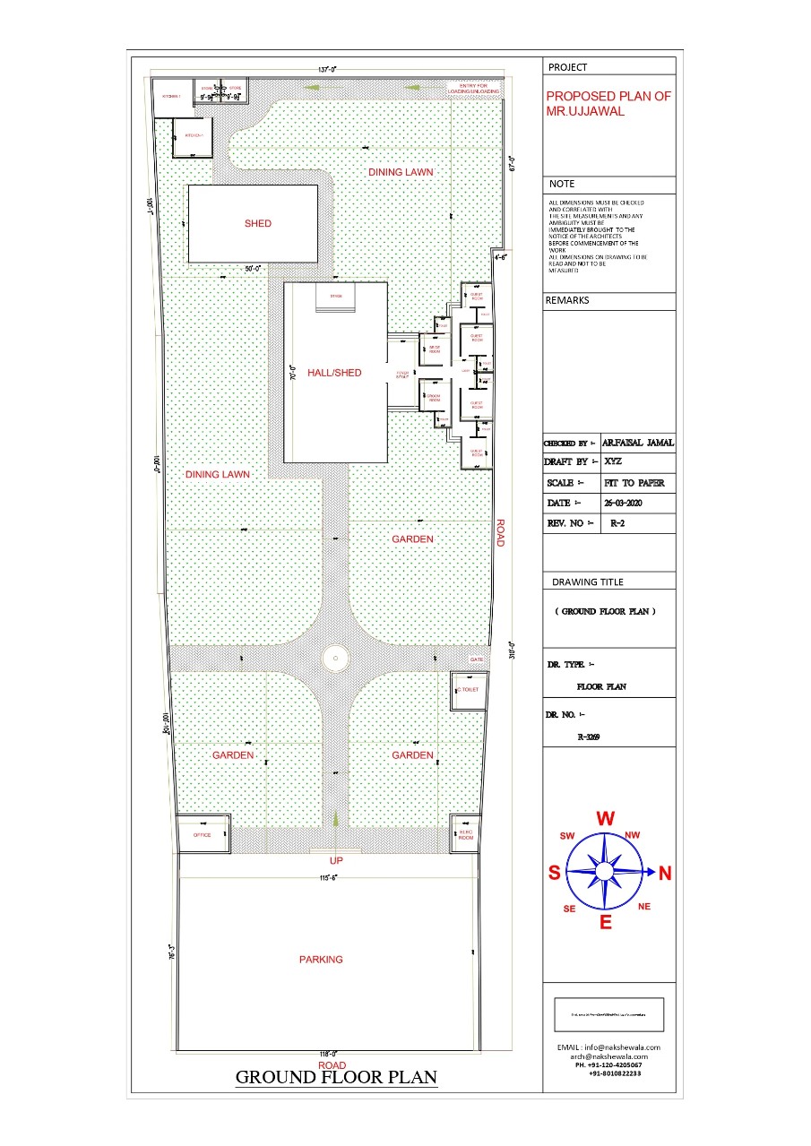 137x301sqft Banquet Hall Floor Plan Layout
