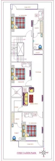 17x75 First Floor Plan