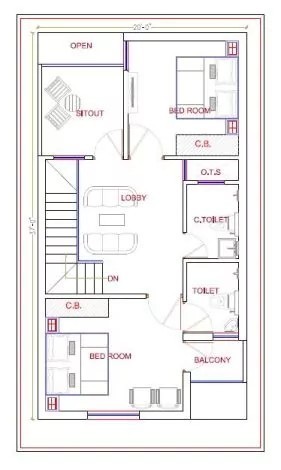 20X37 First Floor Plan