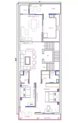 24X62 First Floor Plan