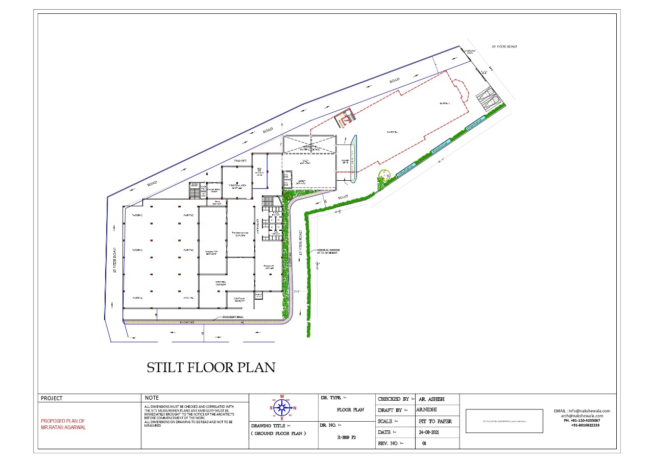 318x101sqft Banquet Hall Ground Floor Plan 