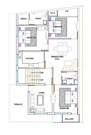 32X53 First Floor Plan