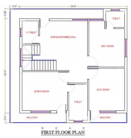 33x29 First Floor Plan