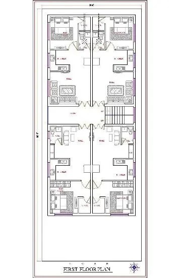 34x86 First Floor Plan