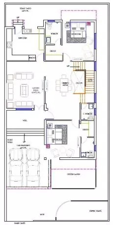 39*82sqft Ground Floor Plan