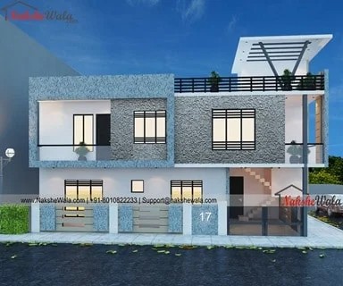 40x50sqft Modern House Elevation