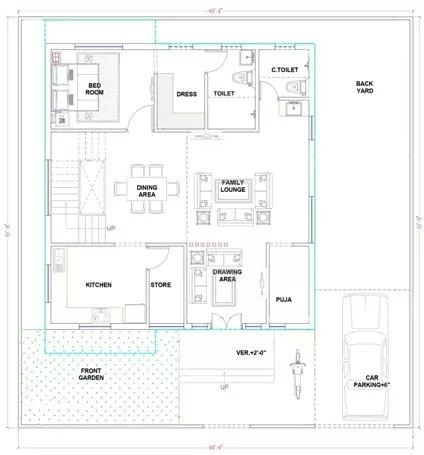 49x51 Ground Floor Plan
