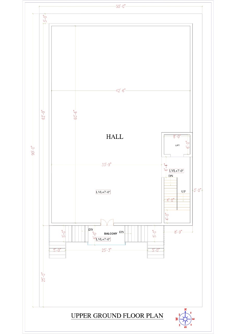 4500sqft Apartment Ground Floor Plan