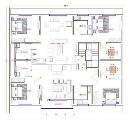 51X48 Second Floor Plan