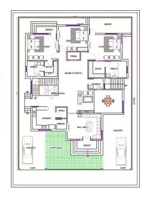 73X54 Ground Floor Plan