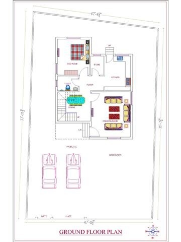 Bungalow Ground Floor Plan