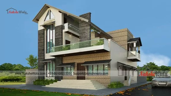 36x48 Modern Kerala House Design 1728