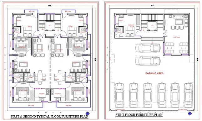 50x60sqft Apartment Floor Plan