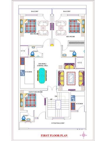 Affordable House Plan | 30*55 Double Storey Home Plan |1650sqft ...